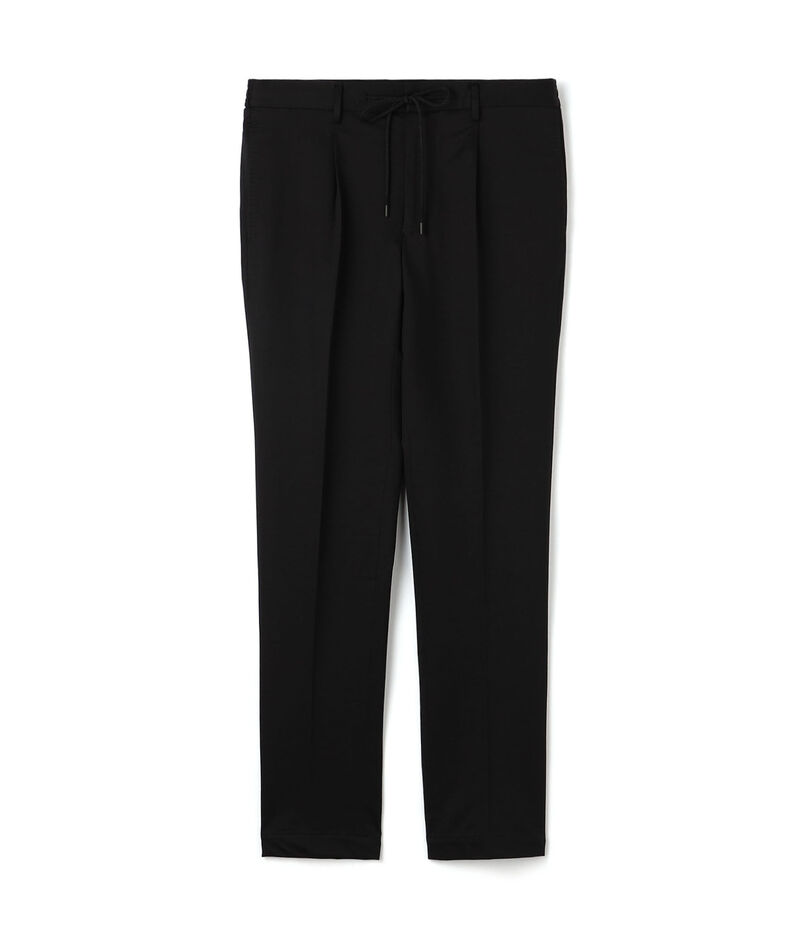 コットンポリエステル ストレッチツイルジャージー 1プリーツイージースラックス