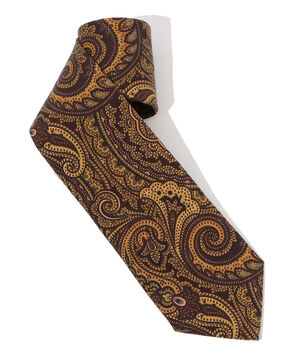 Seaward ＆ Stearn シルクプリントネクタイ