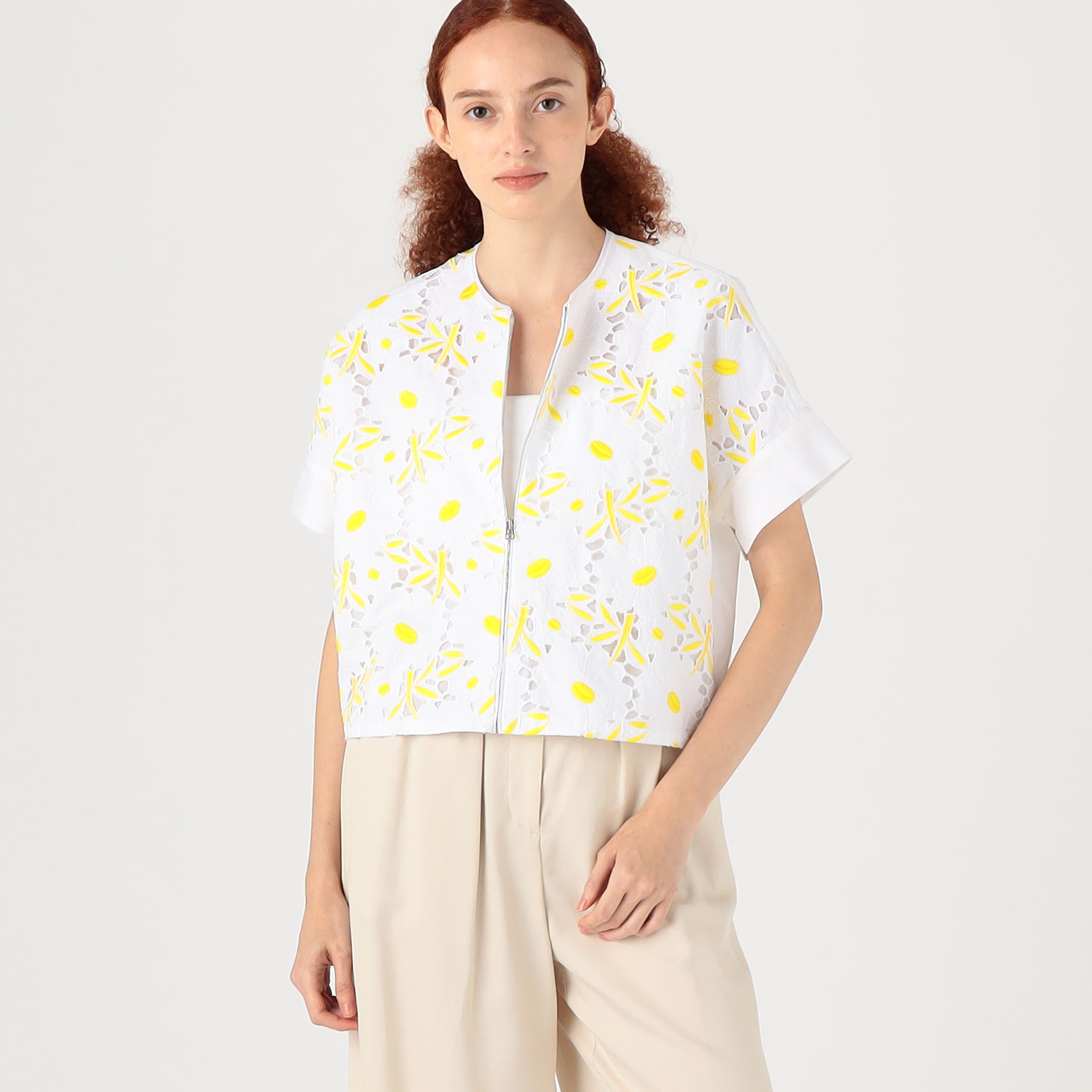 新品タグ付き/トゥモローランド/デイジーポップジップアップブラウス デイジーポップ ジップアップブラウス｜トゥモローランド 公式通販