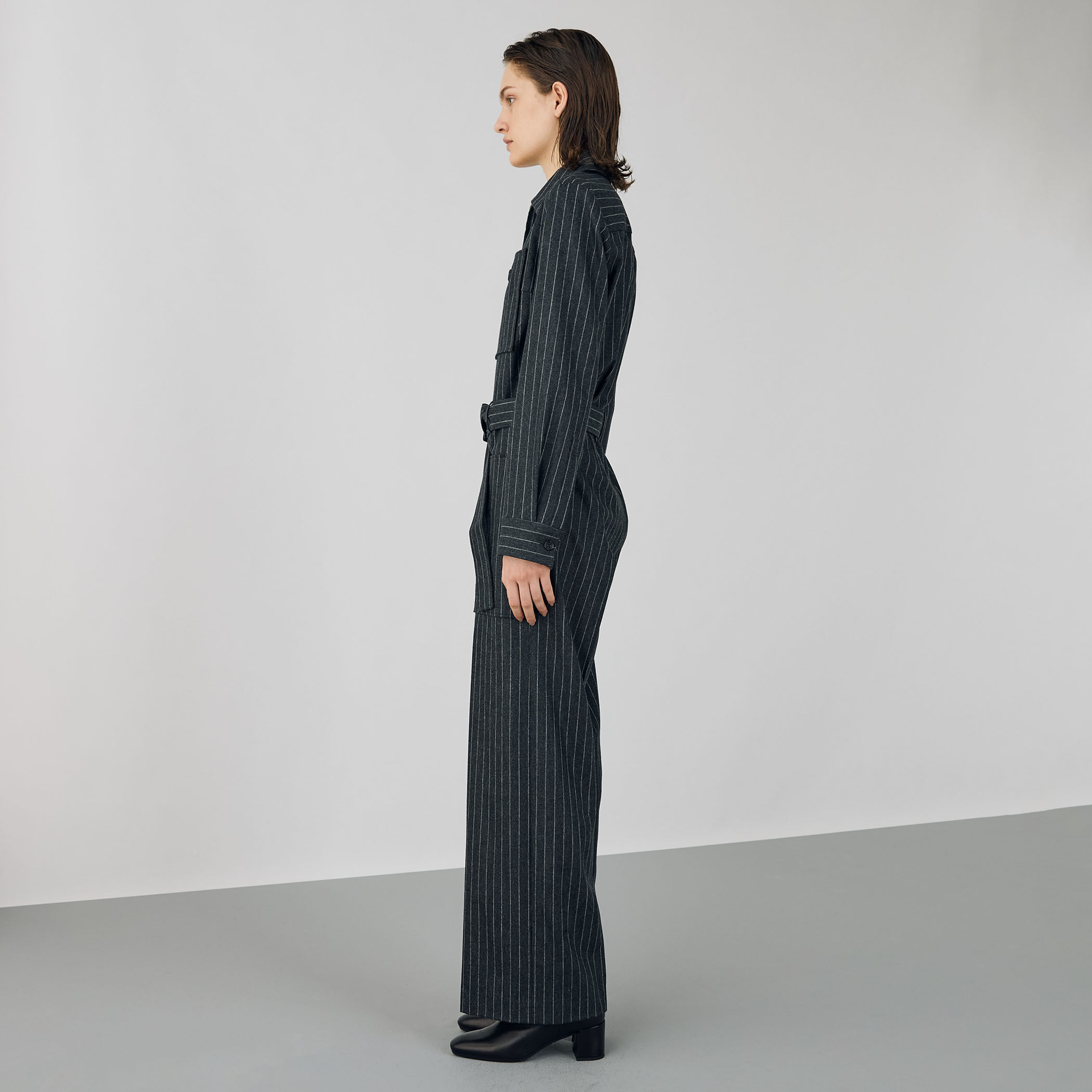 ウールカシミヤポプリンメルトン ジャンプスーツ｜トゥモローランド