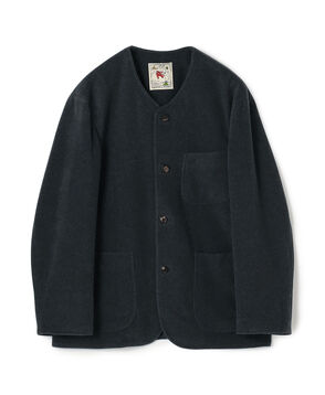 カシミヤモッサ カラーレスジャケット