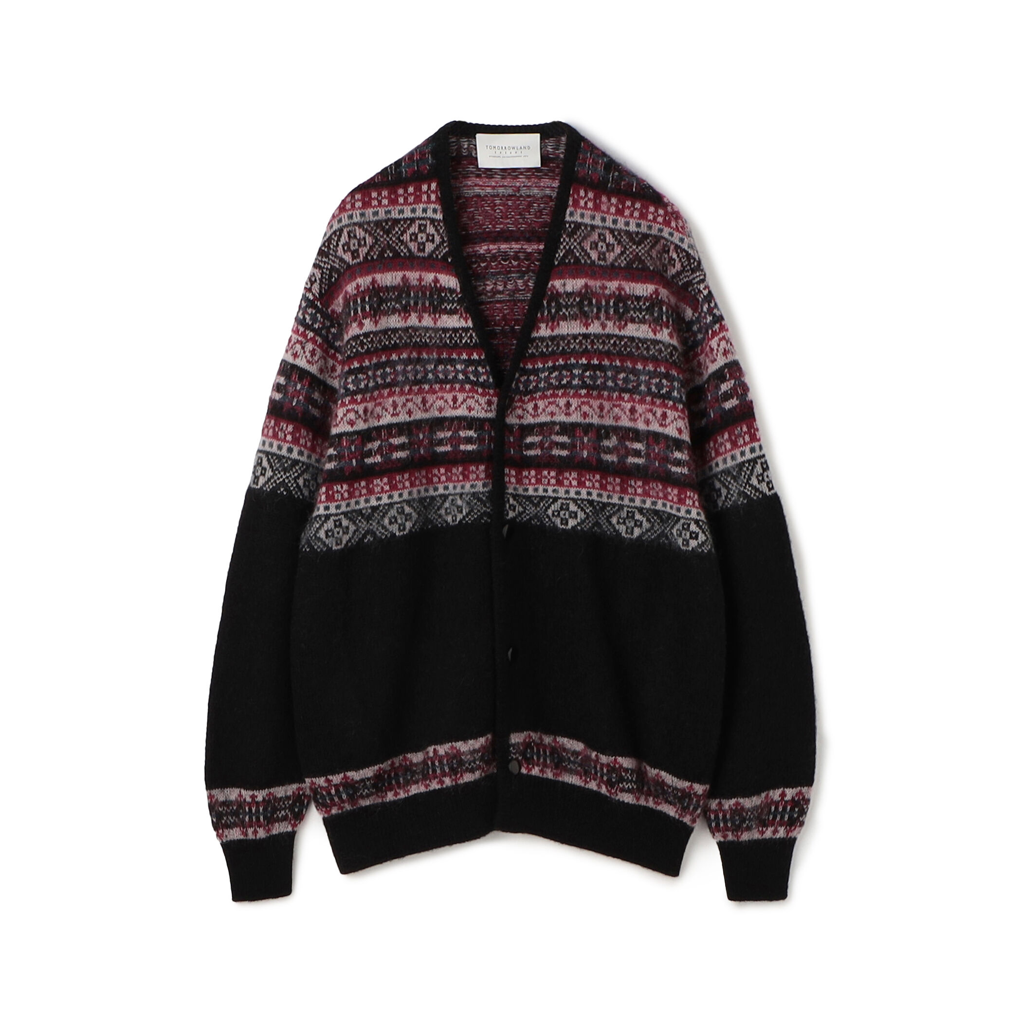 TOOMRROWLAND tricot ナイロンモヘヤウール フェアアイルジャガード カーディガン｜トゥモローランド 公式通販