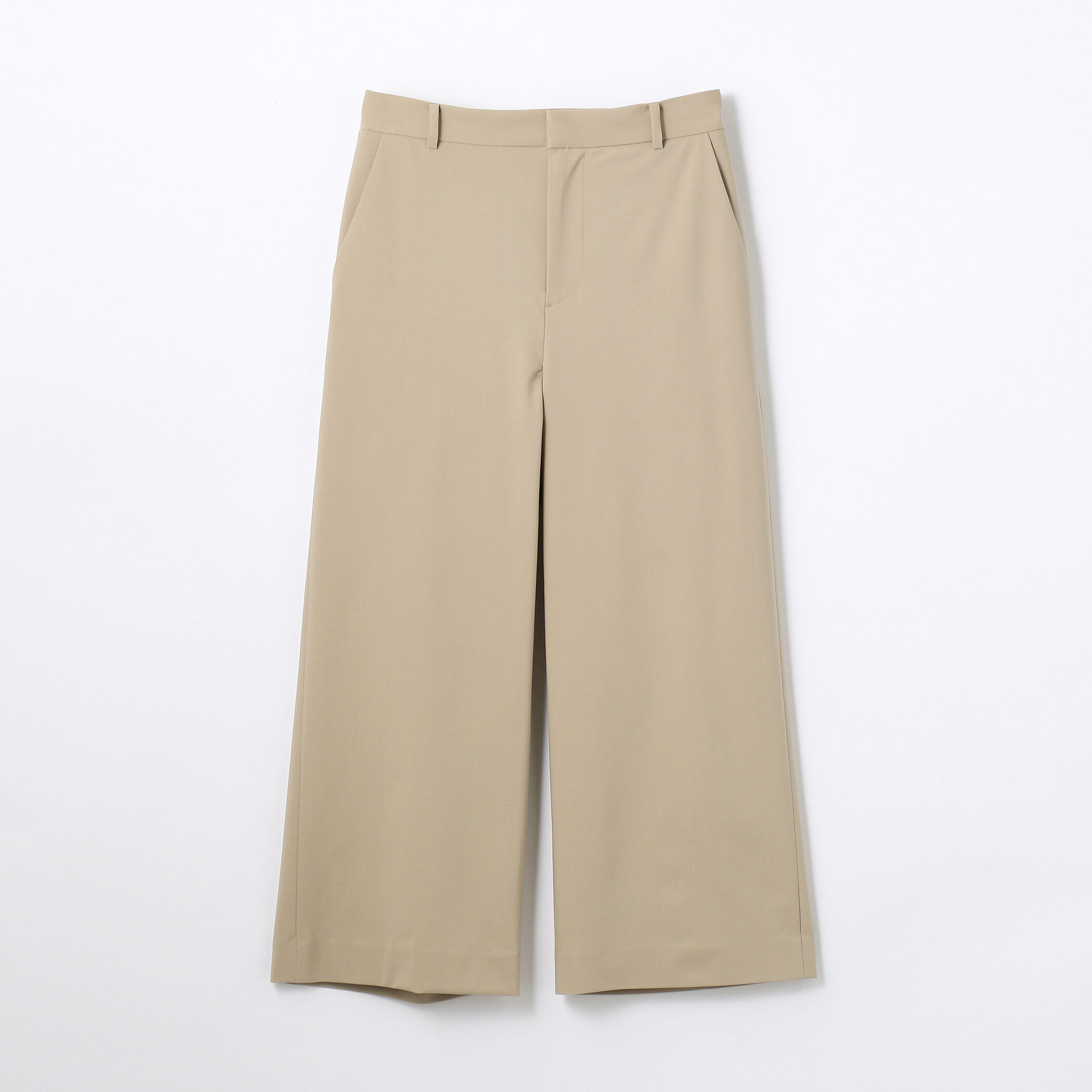 ウールストレッチ ワイドクロップドパンツ｜トゥモローランド 公式通販