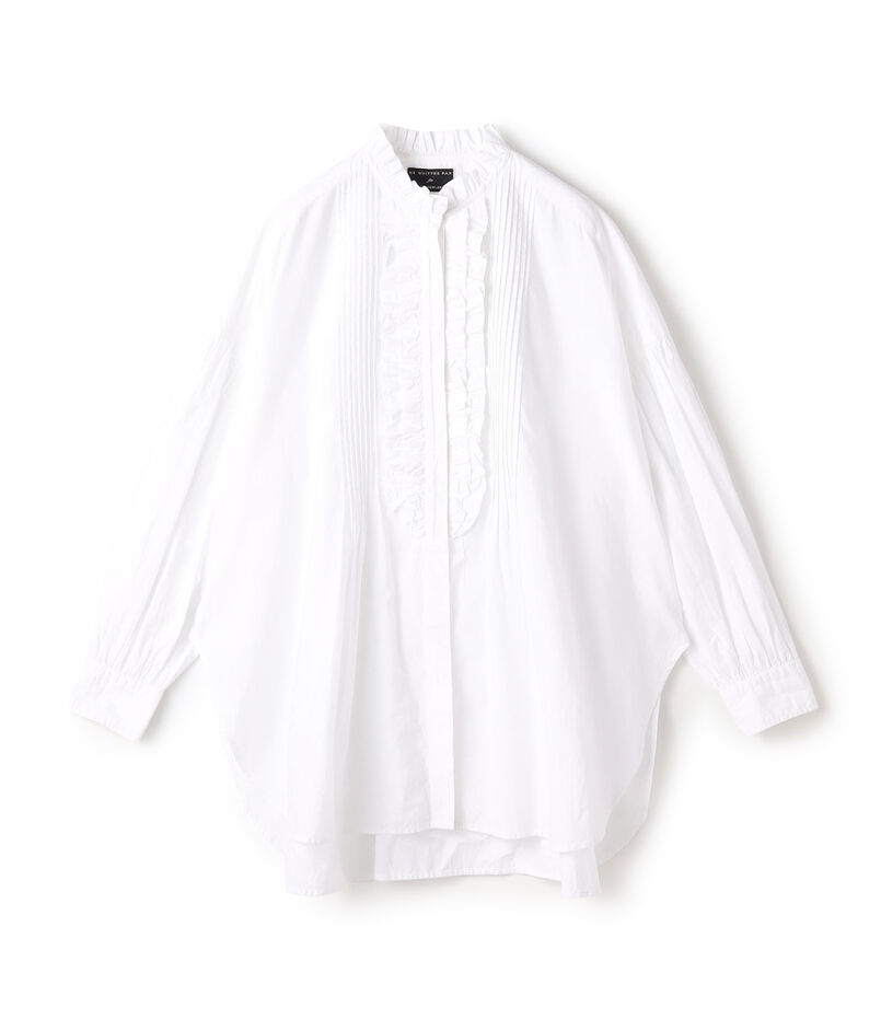 【別注】ne Quittez pas BLACK FRILL COLLAR シャツ