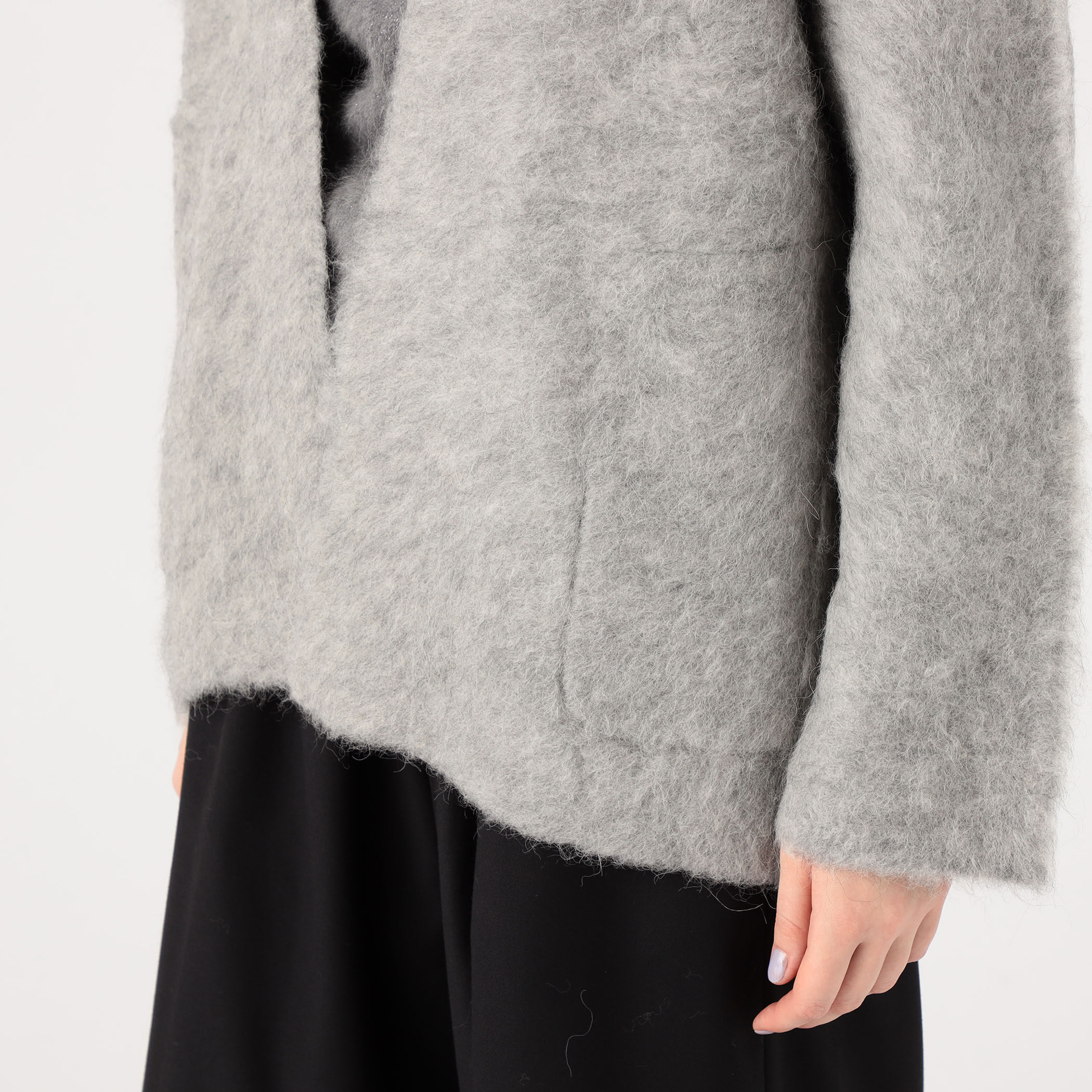 A2230★美品★ ALPACA*ニット*ジャケット*S*黒 7G鹿の子リブニットジャケット｜メンズファッション通販 MEN'S