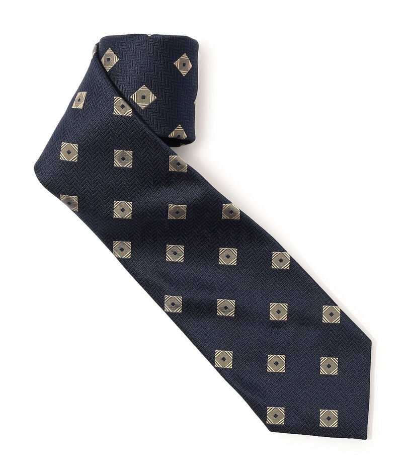 TOMORROWLAND シルクジャガード 小紋柄ネクタイ