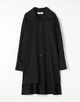 ■CABaN ハイツイストサテン ハイネックロングシャツ