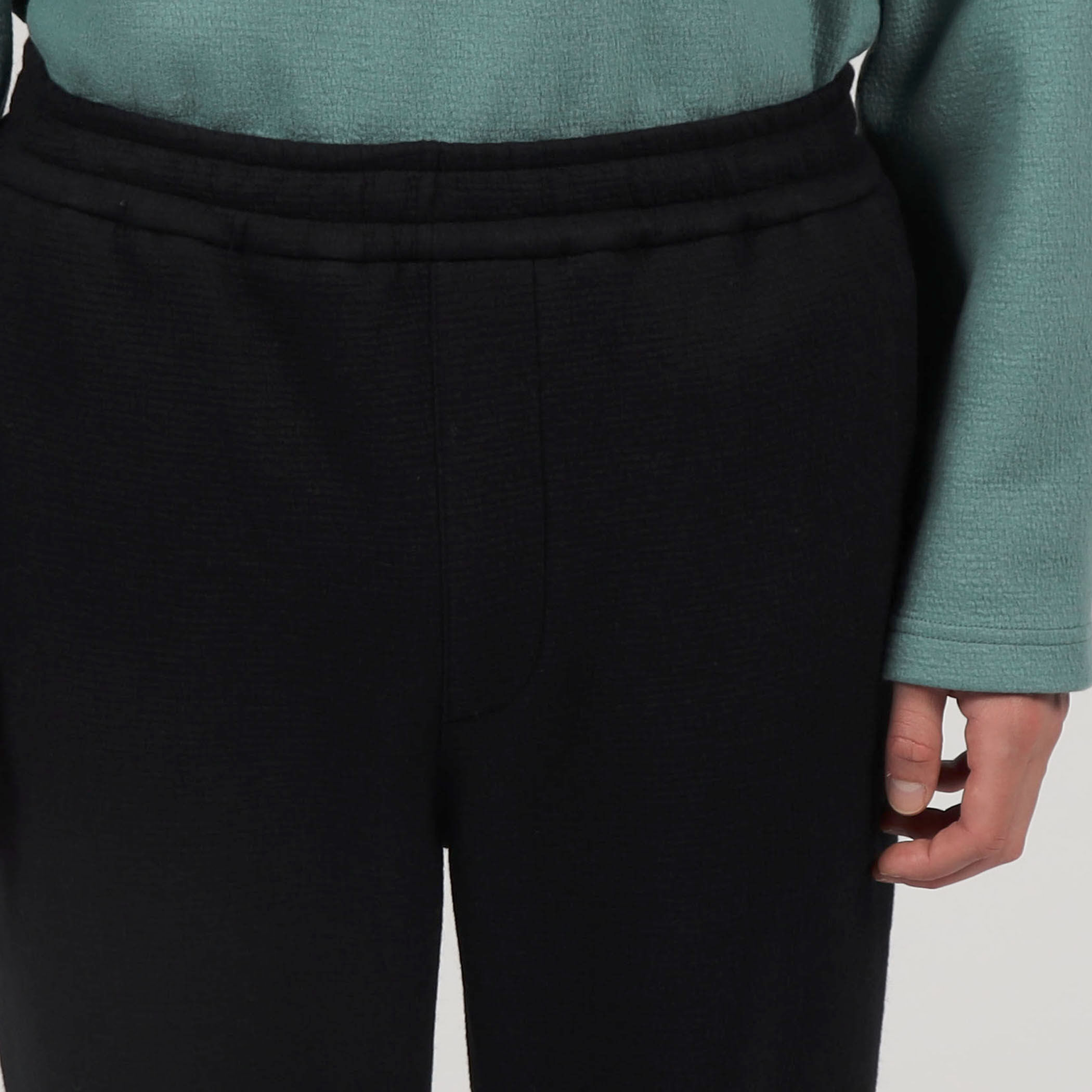 CABaN ウールコットンダブルフェイス イージーパンツ