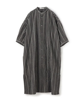 ■ ワッシャーブロード ドロップショルダーシャツワンピース