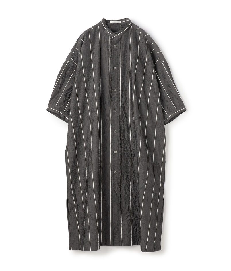 ■ ワッシャーブロード ドロップショルダーシャツワンピース