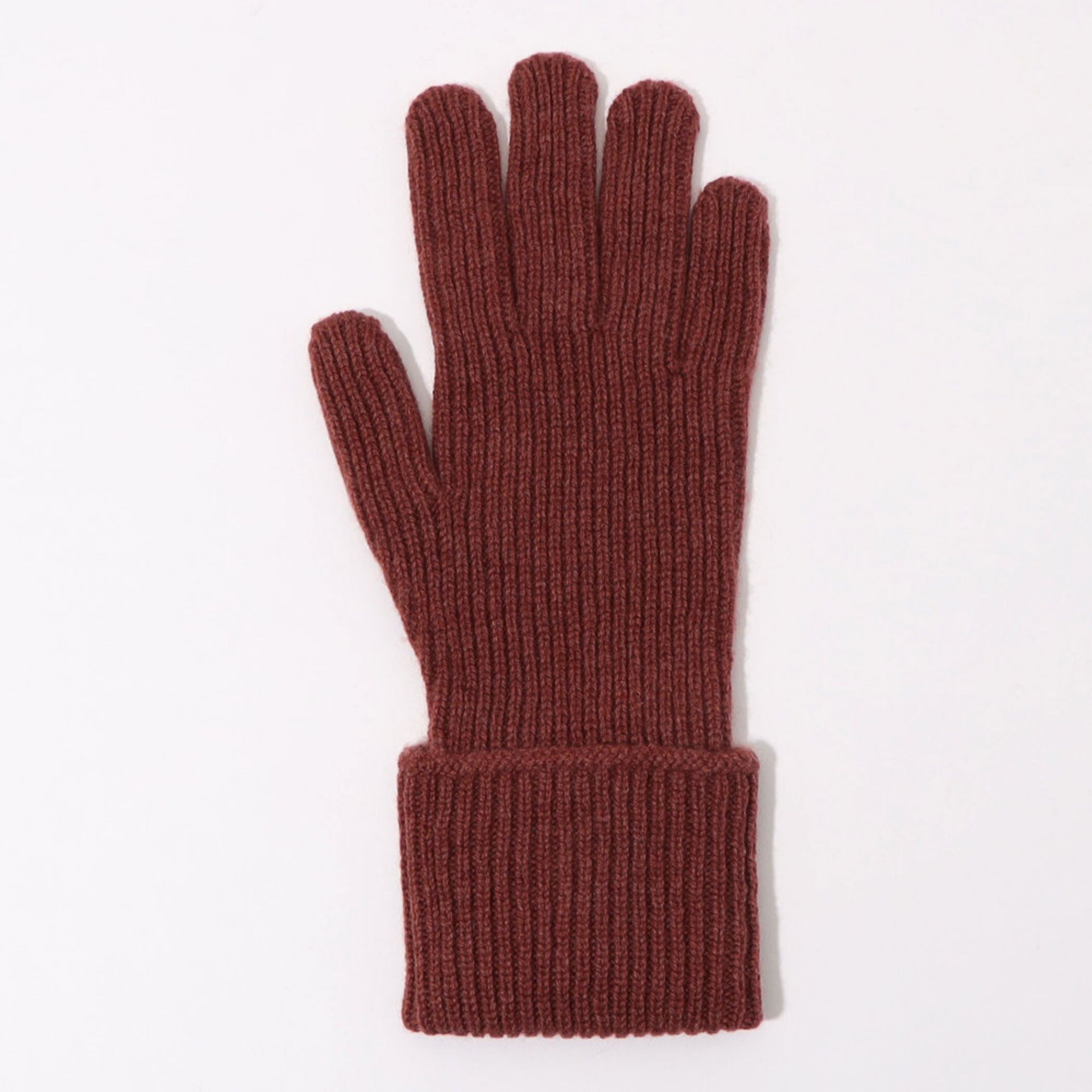 Johnstons of Elgin カシミヤ リブニット グローブ｜トゥモローランド