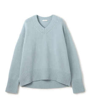 ファインウール Vネックプルオーバー