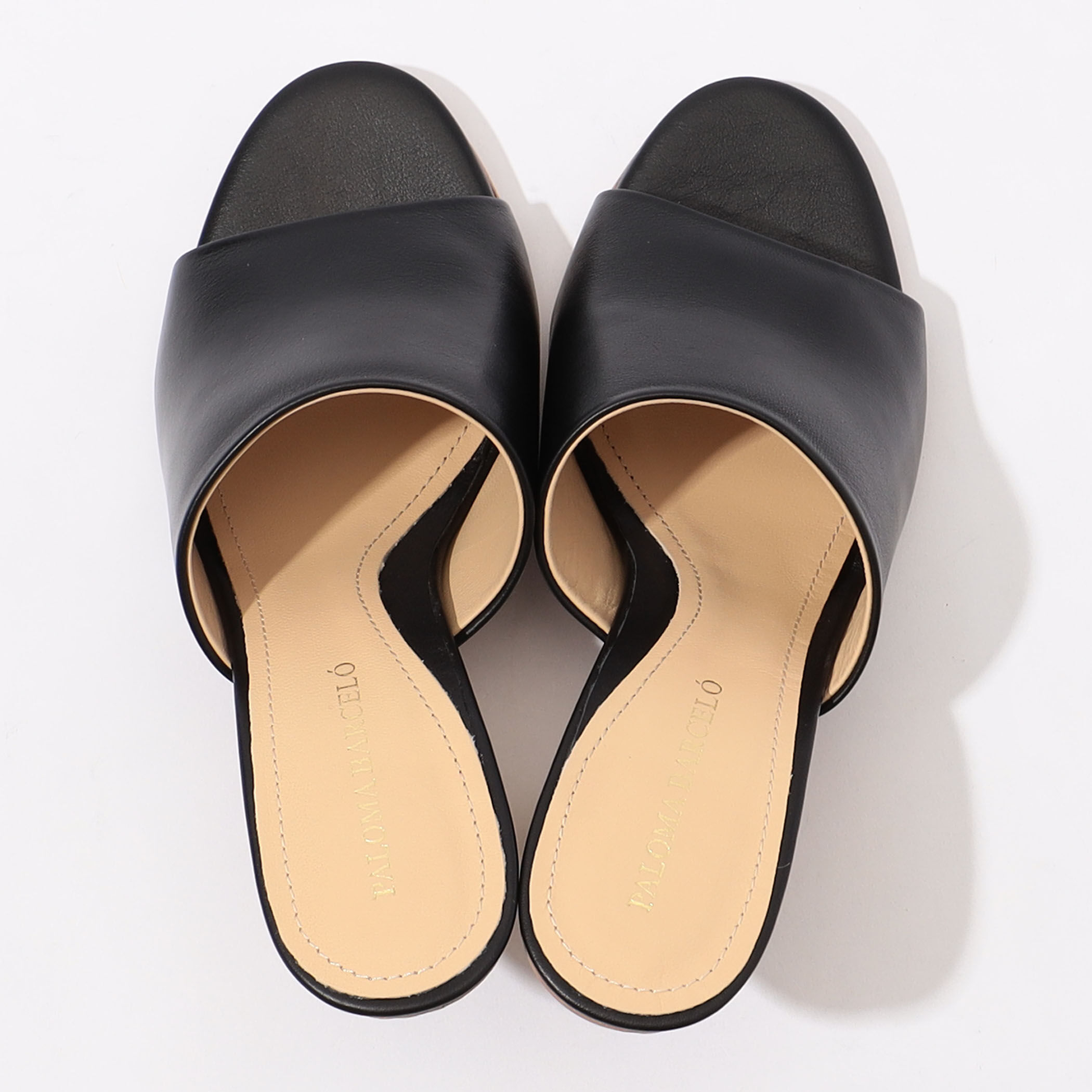 PALOMA BARCELO BRIGITE ラフィアヒールミュール