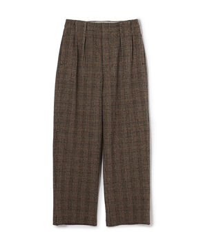 ウールナイロンポリウレタン 2WAYストレッチ 2プリーツパンツ