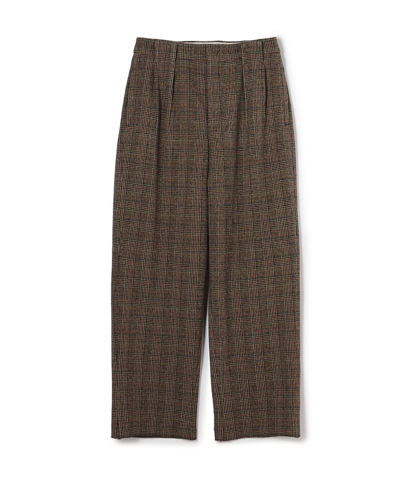 ウールナイロンポリウレタン 2WAYストレッチ 2プリーツパンツ