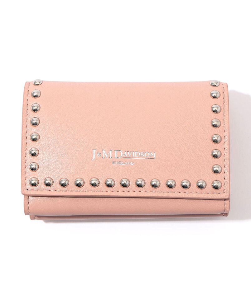 J＆M DAVIDSON FOLD WALLET WITH STUDS ミニウォレット