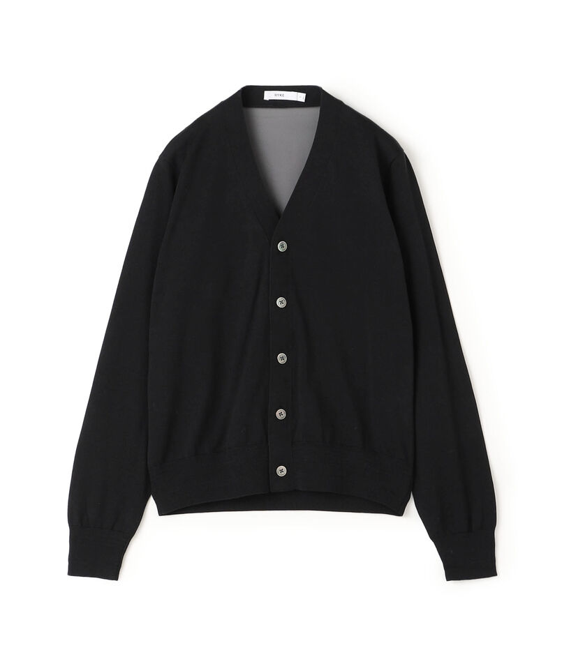 HYKE SHEER BACK KNIT CARDIGAN