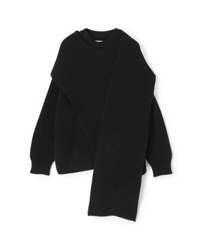 JIL SANDER LS JUMPER W/ DRAPED プルオーバーニット