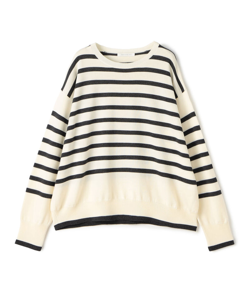 ウーステッドウール ラウンドネックプルオーバー