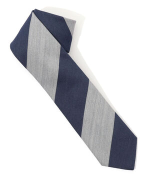STEFANI BIGI シルクコットン ブロックストライプ（ワイドピッチストライプ） ネクタイ