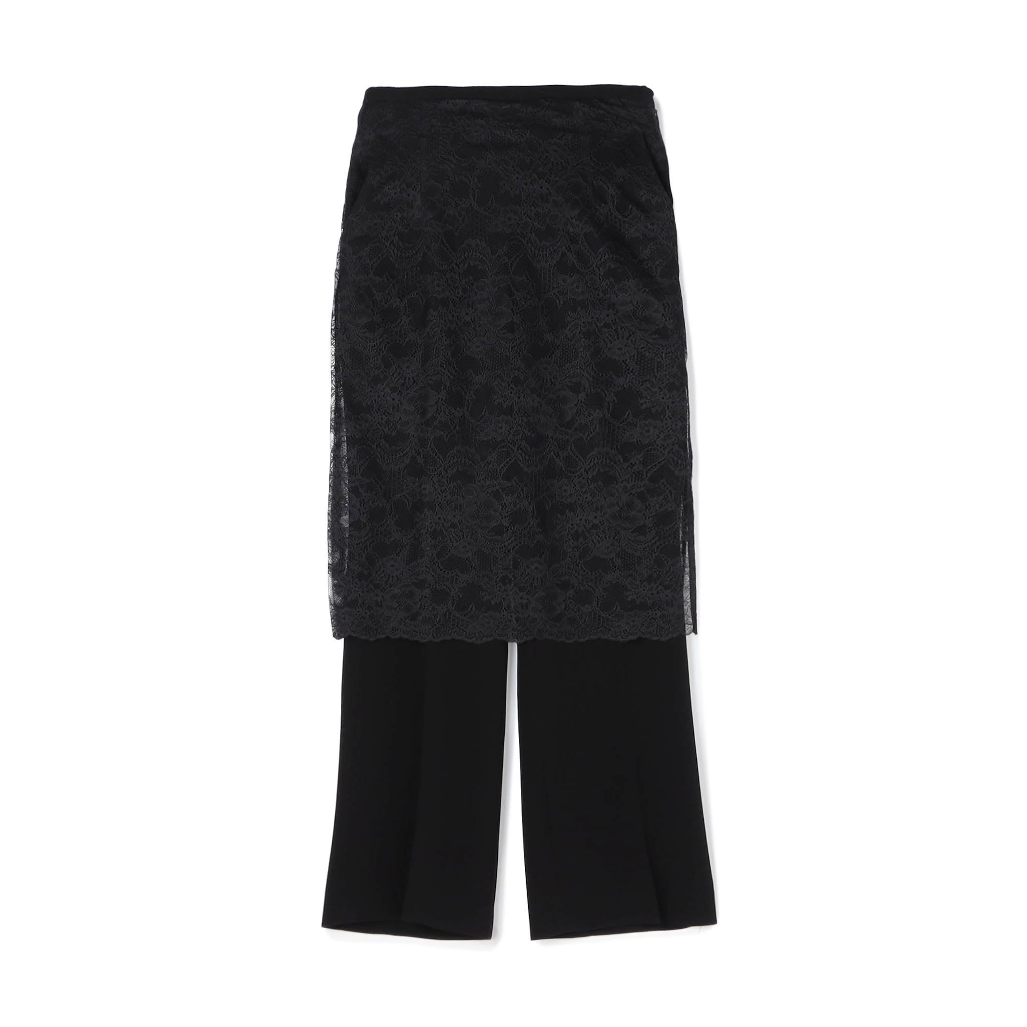 Mame Kurogouchi Raschel Lace Layered Trousers レースレイヤード