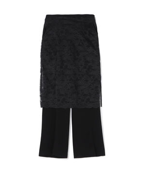 Mame Kurogouchi Raschel Lace Layered Trousers レースレイヤードパンツ