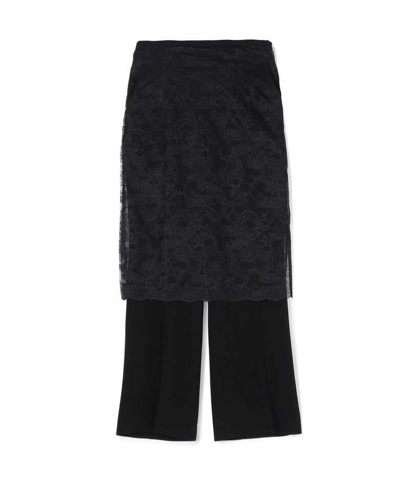 Mame Kurogouchi Raschel Lace Layered Trousers レースレイヤードパンツ
