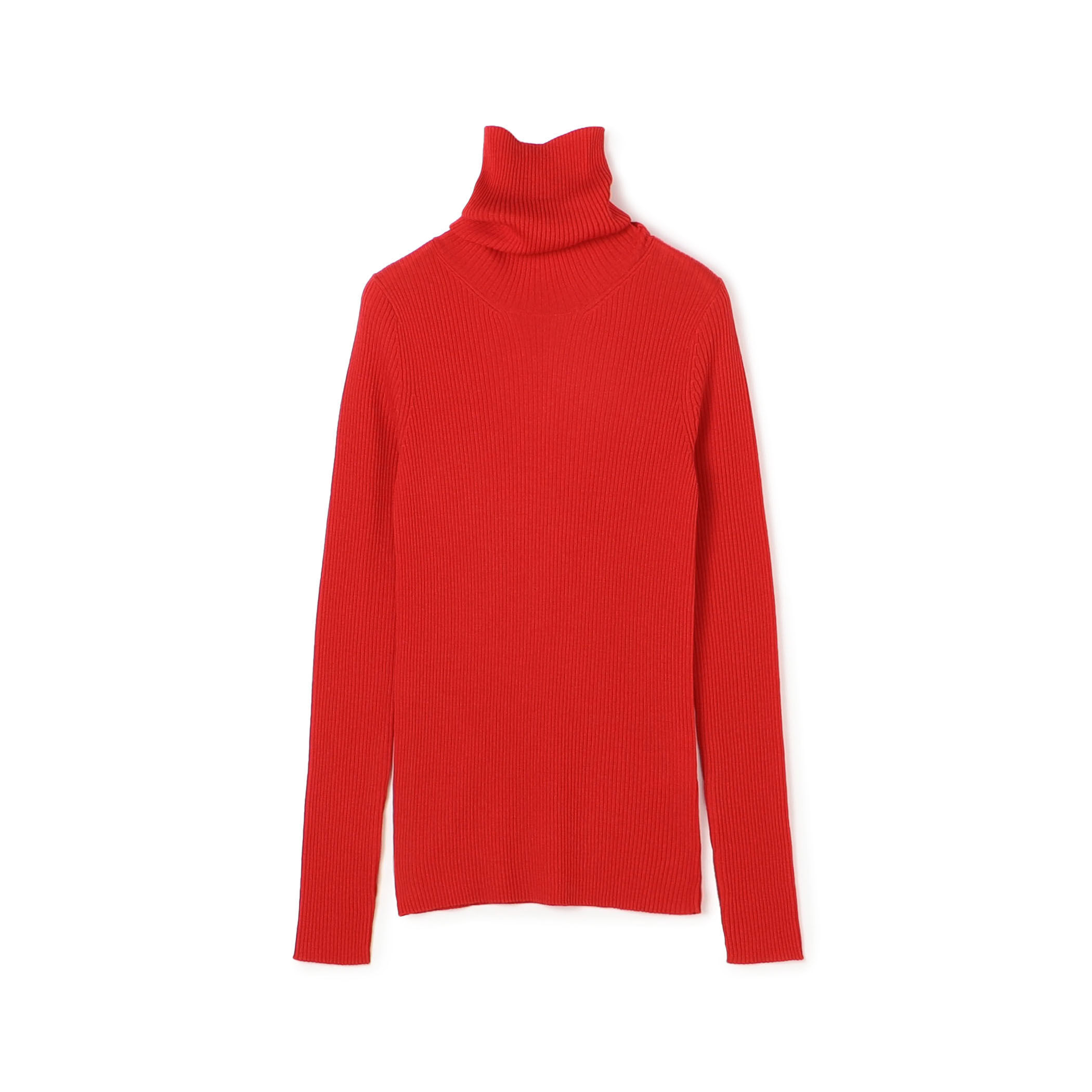 プルミエールウールリブ タートルネックプルオーバー