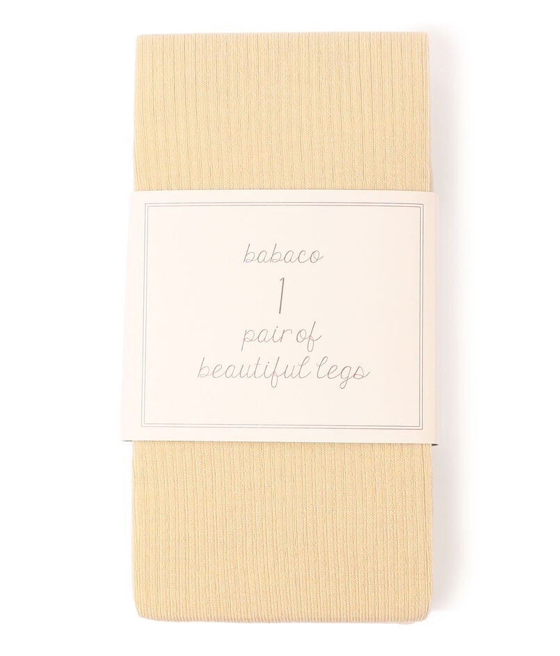 babaco Ribbed Tights ウールナイロンストレッチ リブタイツ