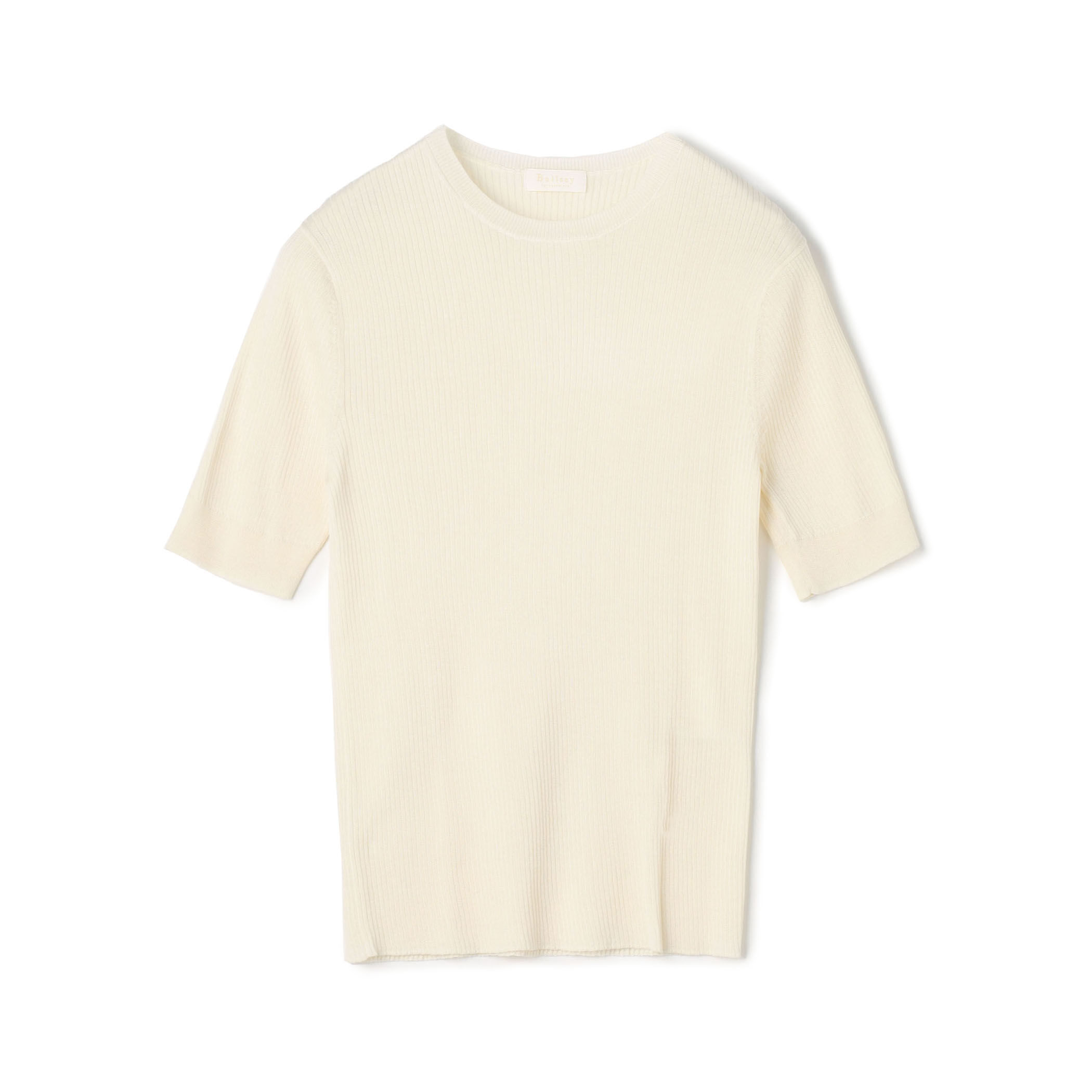 【新品】タグ付き Theory ドライコットンハーフスリーブニット S TOMORROWLAND Tricot マーセライズコットン