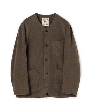 カシミヤモッサ カラーレスジャケット