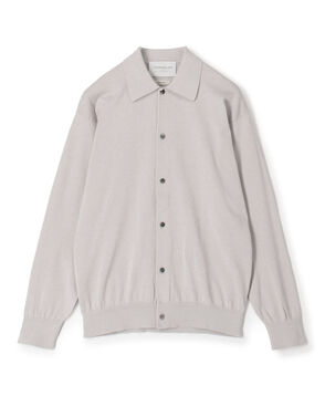 TOMORROWLAND tricot ギザコットン ポロカラーカーディガン