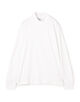 SUNSPEL ブラッシュドコットン ロングスリーブ モックネックTシャツ