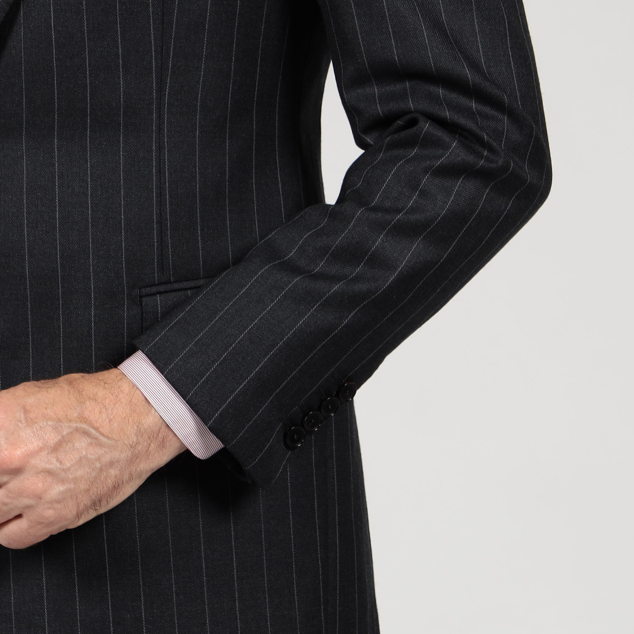 ウール シングルブレステッド2Bスーツ ISLAND FLEECE E.Zegna