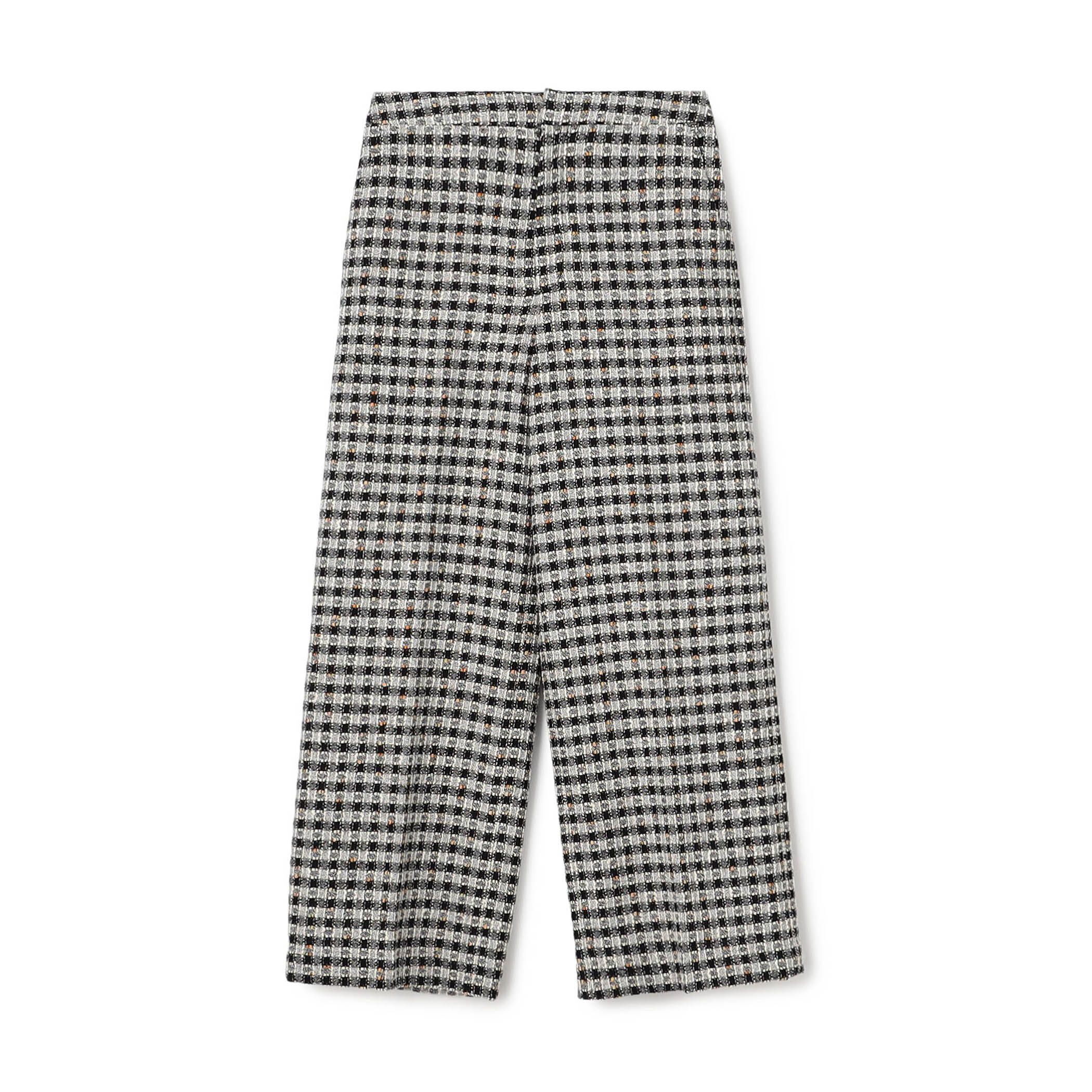 WEB先行予約】クロレギンガムチェック ワイドストレートパンツ