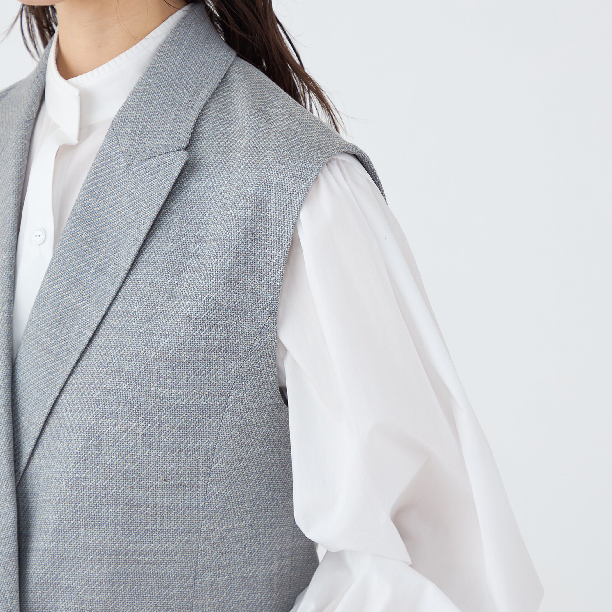 JERSELY BLUE ダブルブレストジレ｜トゥモローランド 公式通販