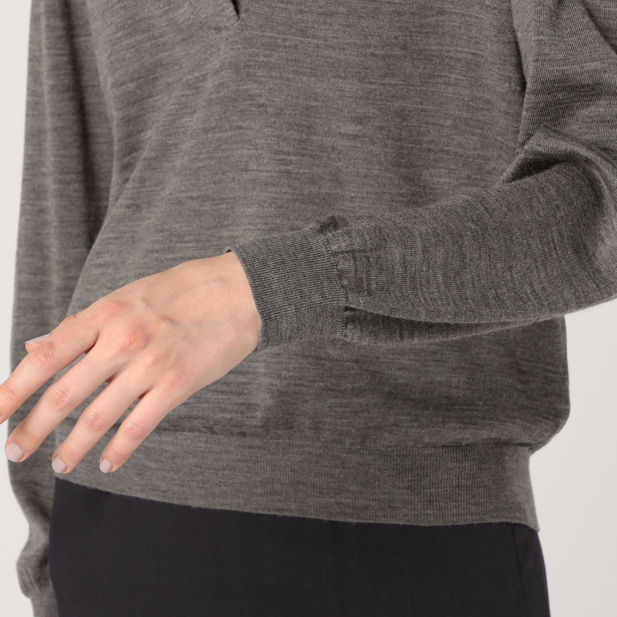 Ballsey シルケットウール オープンカラープルオーバー25AW TOMORROWLAND｜シルケットウール オープンカラープルオーバー