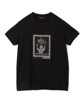 CABaN スビンコットン アフリカンエンブロイダリーＴシャツ