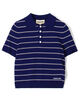 SHUSHU/TONG Striped Knit Polo ボーダー ポロニット