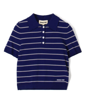 SHUSHU/TONG Striped Knit Polo ボーダー ポロニット