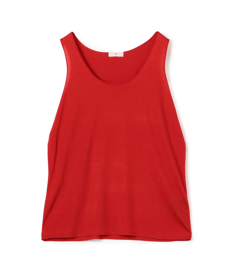 ウォッシャブルシルク ノースリーブプルオーバー