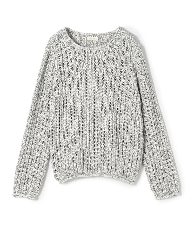 コットンムリネ ラウンドネックプルオーバー