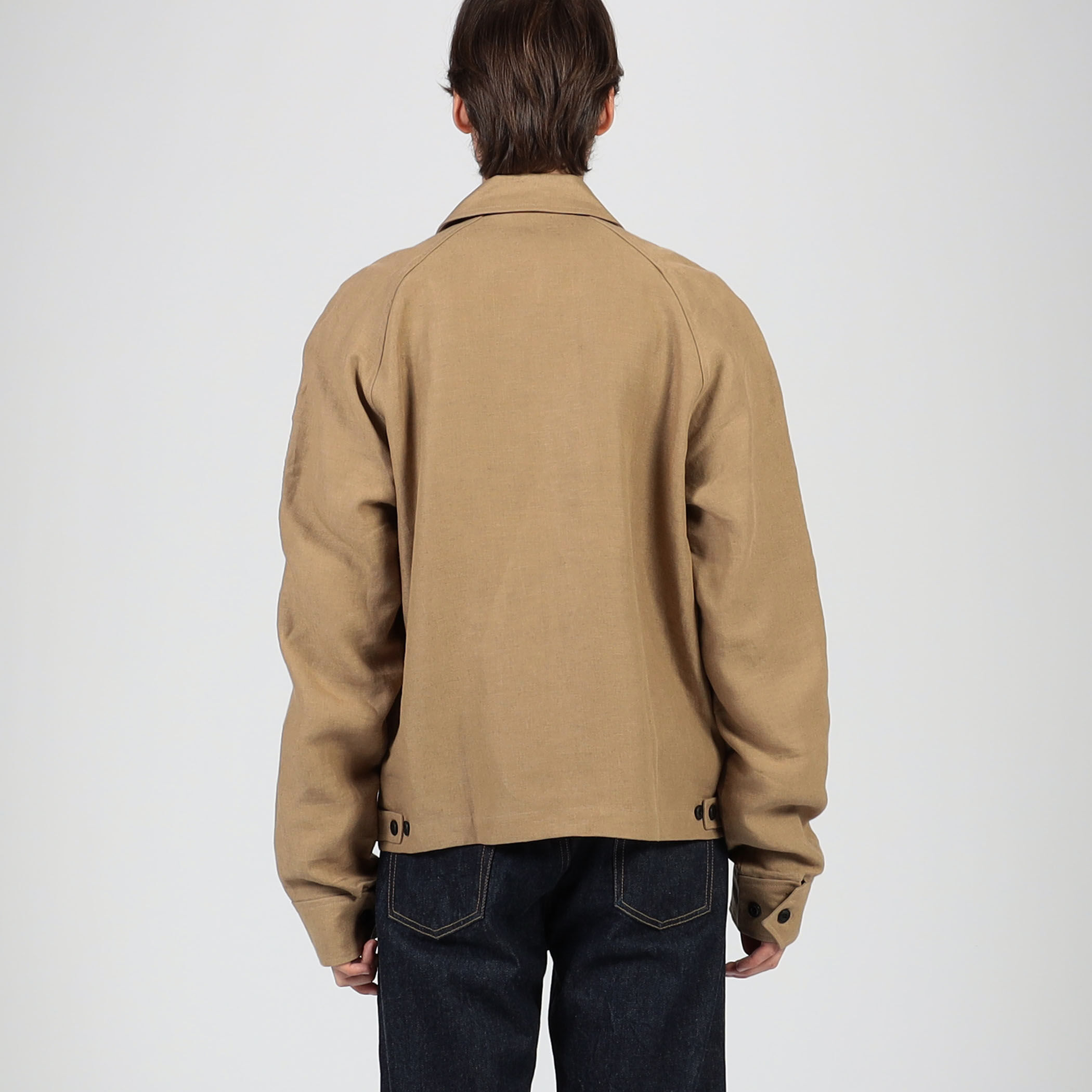 別注】EASTMOND APPAREL リネンジップアップシャツブルゾン
