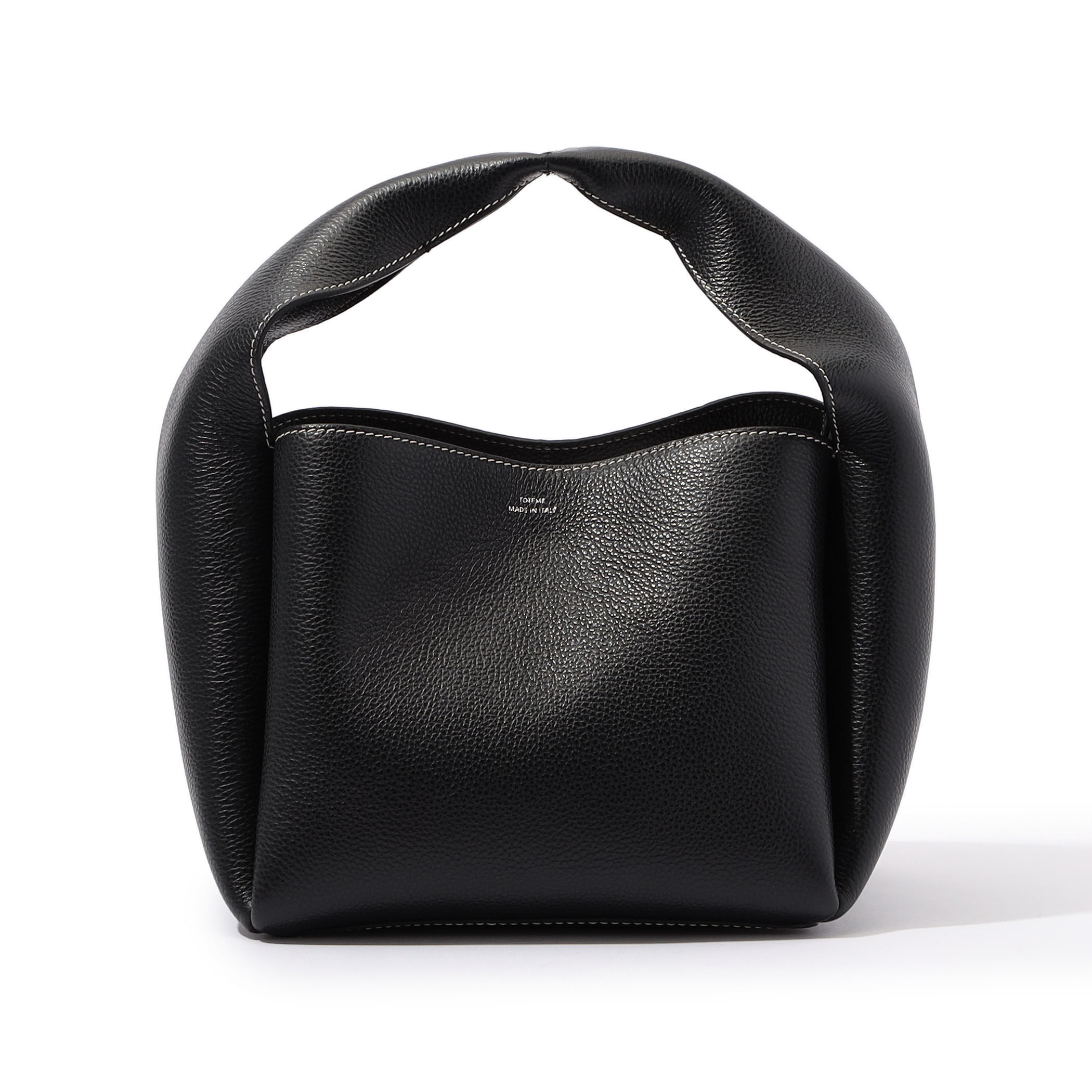 トーテム◆TOTEME◆ナプラックレザー バケットバッグ ブラック TOTEME: ブラック ナプラックレザー ベルト バケットバッグ