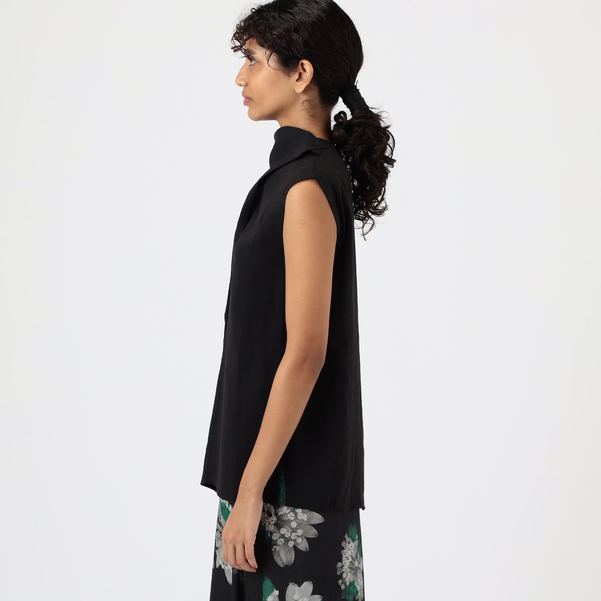 christian wijnants / ノースリーブブラウス/1/シルク/GRN/BLM-39850 christian wijnants◇ノースリーブブラウス/1/シルク/GRN/BLM-39850