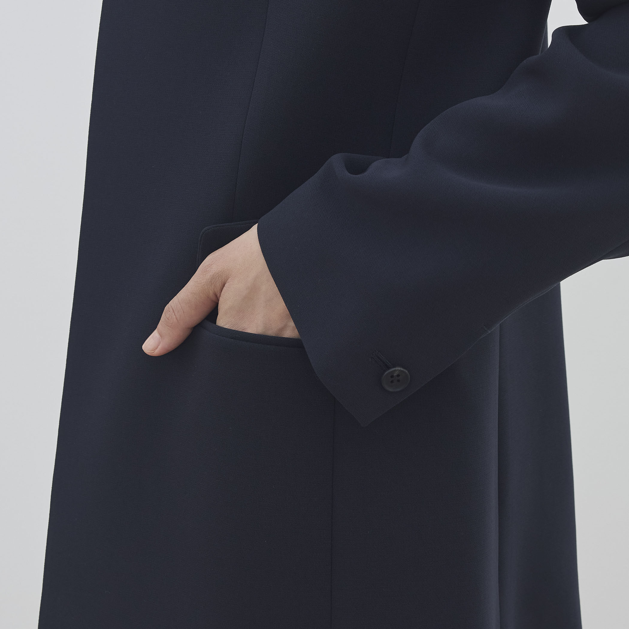 みる　0628 楽天市場】clip.tab インディゴシャンブレーポケットシャツ3254T-002