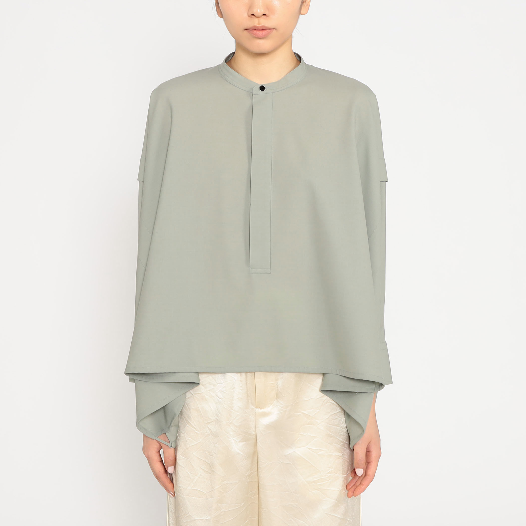 ウォッシャブルウール ビッグシャツ｜トゥモローランド 公式通販