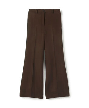 ナチュラルストレッチウール セミフレアパンツ