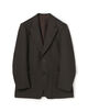 ウールツイード ピークドラペル シングルブレステッド2Bジャケット MARLING&EVANS