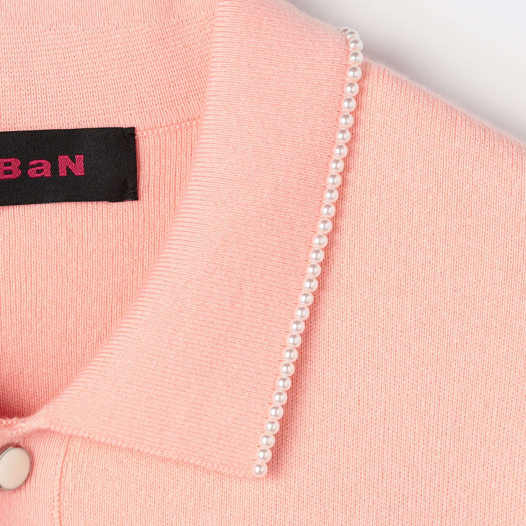 CABaN コットンカシミヤ パールポロカーディガン CABaN コットンカシミヤ パールポロカーディガン